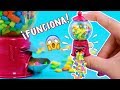 Haz una MINI MÁQUINA DE CHICLES casera ¡SÍ FUNCIONA! - Regalo Fácil ✎ Craftingeek