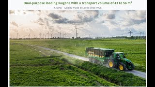KRONE ZX – High performance short cut loading and forage transport wagon