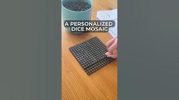 PicDice - create your own dice mosaic! www.picdice.com  #dice #walldecor #diy  #homedecor #mosaicart