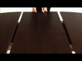 Danish living extendable dining table product demonstration from wharfside