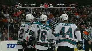 NHL Playoffs San Jose Sharks at Anaheim Ducks, April 21, 2009