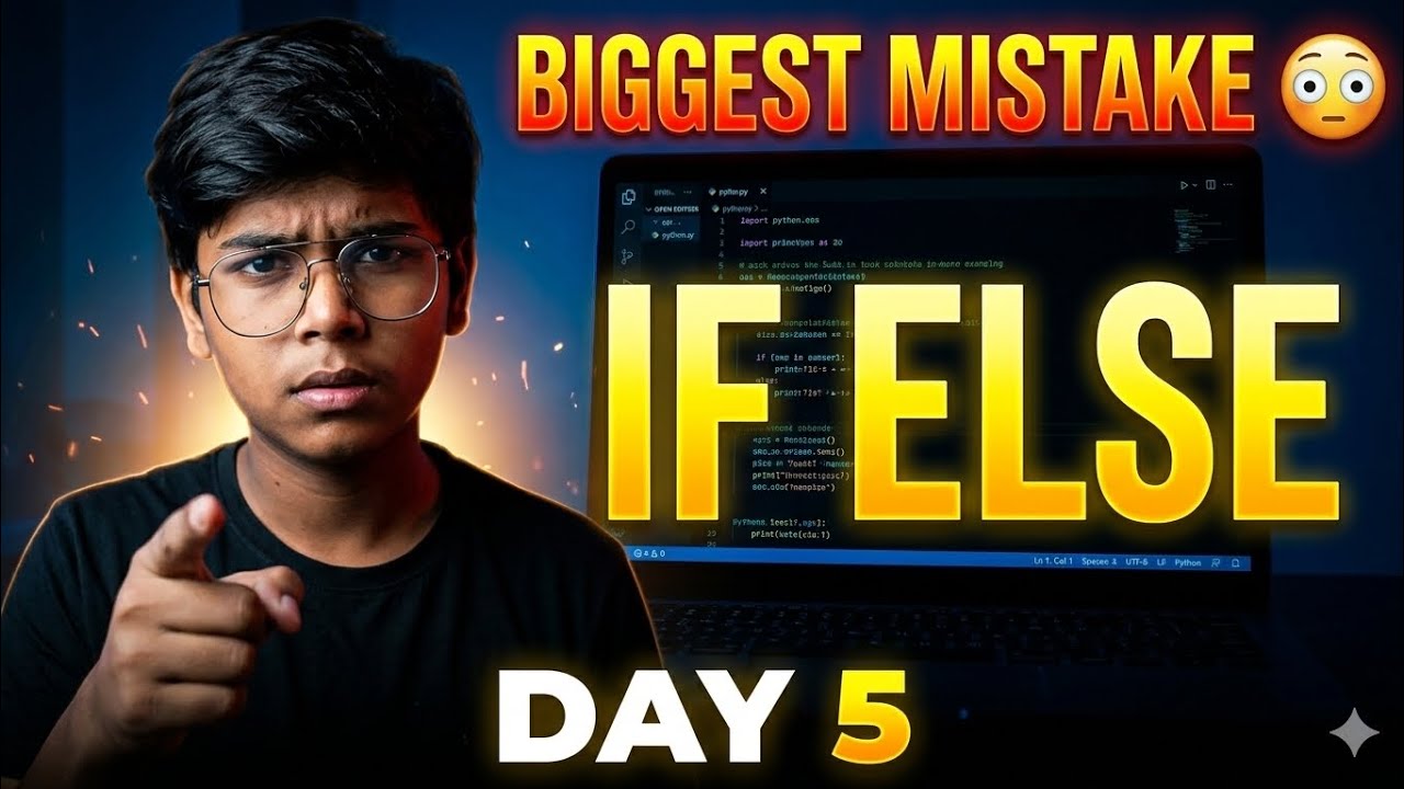 Stop Using IF ELSE Like This! 🛑 Day 5 Of my 100 days developer ...