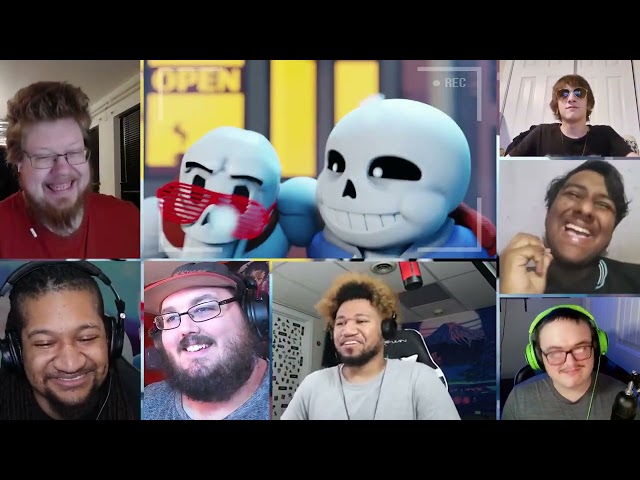 Sans and Papyrus Song (Remastered) - Undertale Rap by JT Music To The Bone [REACTION MASH-UP]#2130 class=