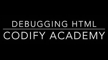 How to avoid common HTML errors and how to debug your code