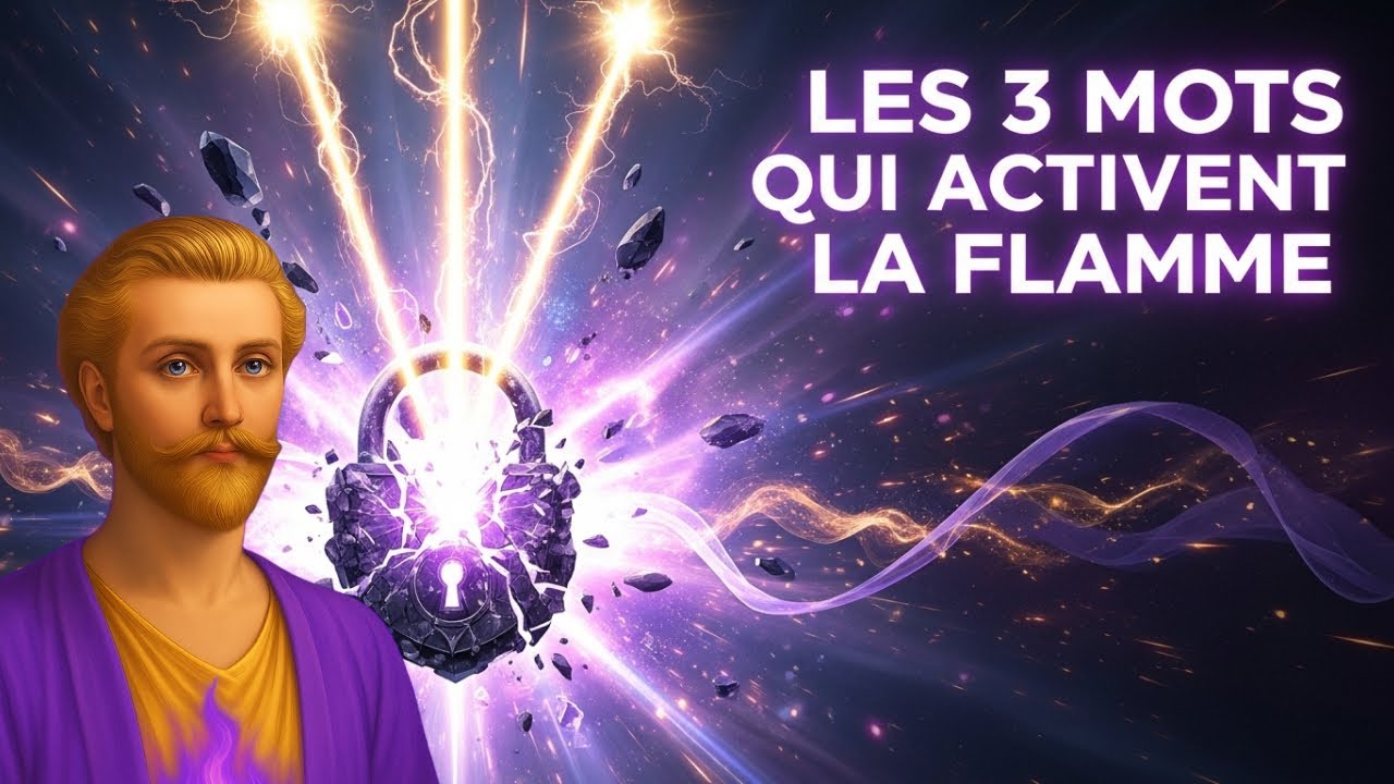 Toujours bloqué(e) ? Saint Germain révèle les 3 mots qui activent la Flamme Violette.