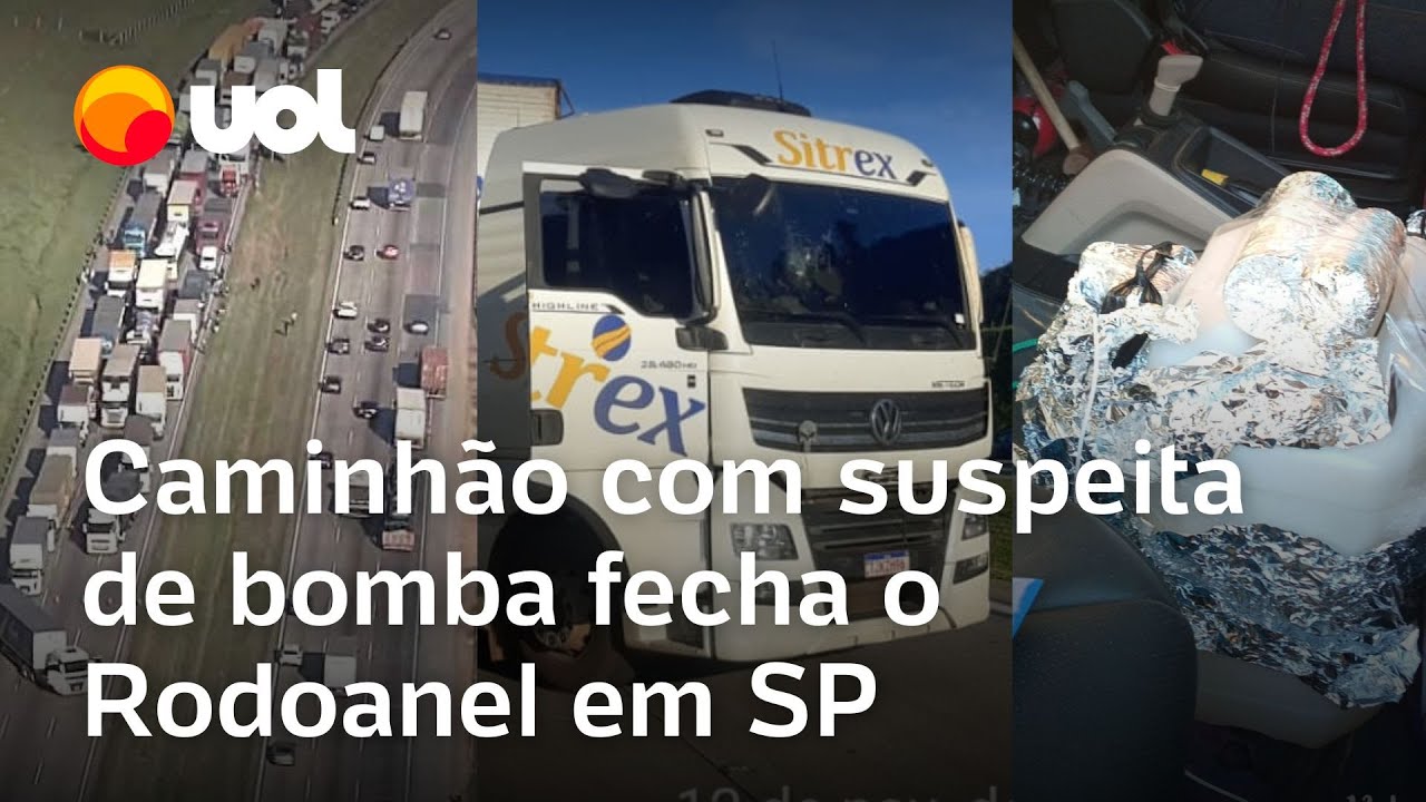 Caminhão com suspeita de bomba fecha o Rodoanel em Itapecerica da Serra (SP); veja o vídeo
