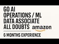 GO AI / ML DATA ASSOCIATE RELATED ALL DOUBTS || SALARY , ALLOWANCES , JOB PROFILE || #amazon
