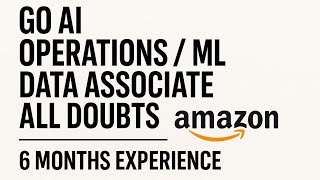 GO AI / ML DATA ASSOCIATE RELATED ALL DOUBTS || SALARY , ALLOWANCES , JOB PROFILE || #amazon
