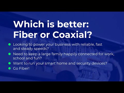 Fiber optic Vs Coaxial Cables