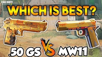 Call Of Duty Mobile : .50GS vs MW11 (which is best gun?) Pistols #2
