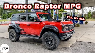 2022 Ford Bronco Raptor – MPG Test | Realworld Highway Fuel Economy and Range
