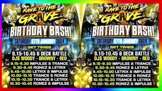 Rave To Grave - 6 Dex - Dj Browny , Dj Red Dj Ollie B - Mcs Trance , Impulse , Letrix Ronez