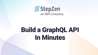 Build & Deploy a GraphQL API With StepZen in Minutes