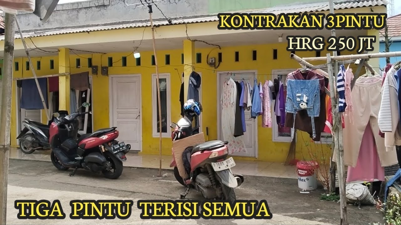 Dijual Murah Kontrakan 3pintu  Akses Mobil  Lokasi Lewiliang Bogor 