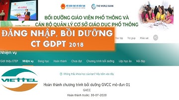 HƯỚNG DẪN TẬP HUẤN CHƯƠNG TRÌNH GDPT 2018 | MODULE 1 CHƯƠNG TRÌNH TỔNG THỂ 2018 | GDPT 2018