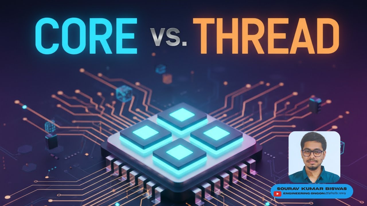 L:03 Core vs Thread Explained | Core | Thread | playlist | Core and ...