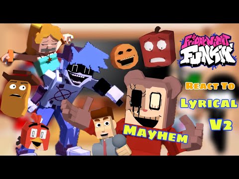 Lyrical Mayhem V2 All Animated || Lyric BF With His Friends To Song Mega Mix