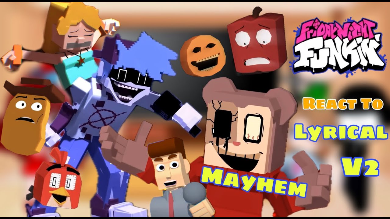 Lyrical Mayhem V2 All Animated || Lyric BF With His Friends To Song Mega Mix