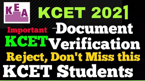 KCET Counselling Process 2021 | Documentsquired For KCET Document Verification |SQ Quota