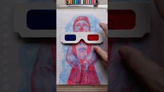Gaga vs Jump Rope Doll ❌👧 #art #drawing #3dglasses #squidgame