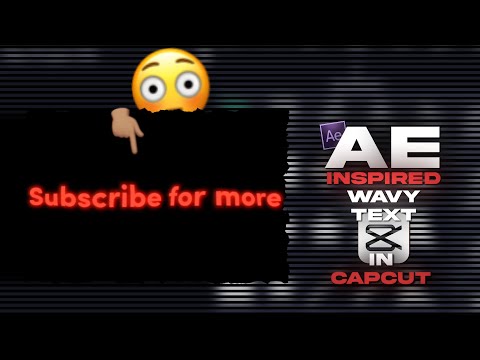AE inspired Wavy text in Capcut || Capcut Editing tutorial