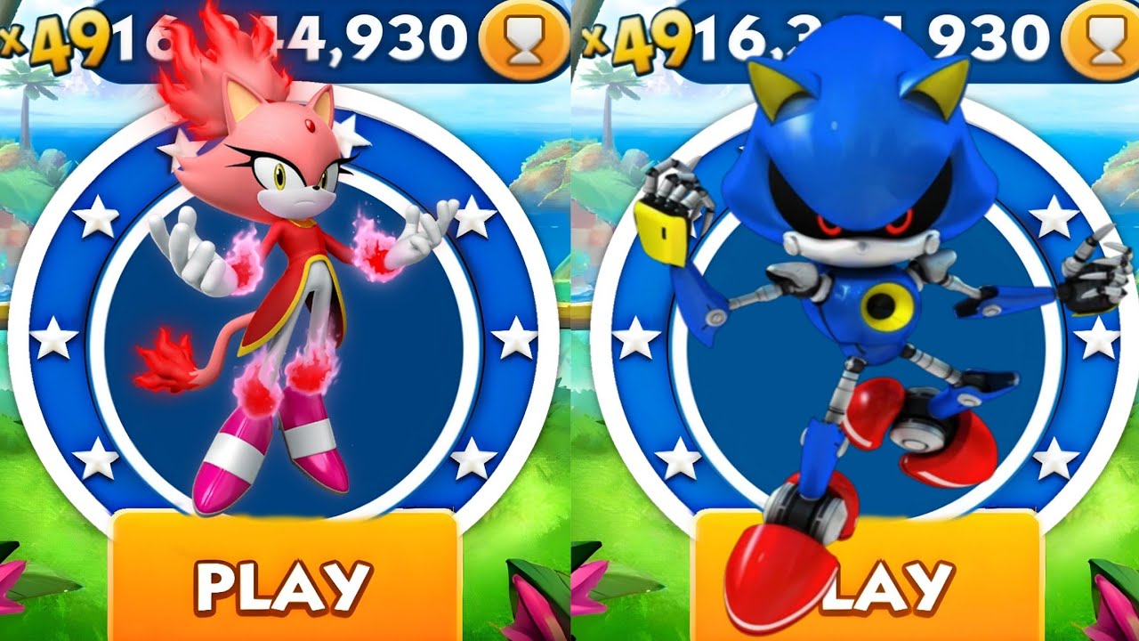 Sonic Dash - Burning Blaze VS Metal Sonic _ Sonic vs All Bosses Zazz ...