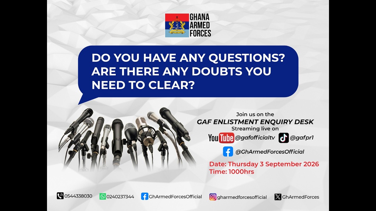 DO YOU HAVE ANY QUESTIONS? 
ARE THERE ANY DOUBTS YOU NEED TO CLEAR? 

DATE : THURSDAY 3 SEPTEMBER 2026
 TIME : 1000HRS