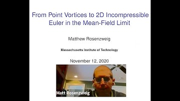 Matthew Rosenzweig (MIT): From Point Vortices to 2D Incompressible Euler in the Mean-Field Limit