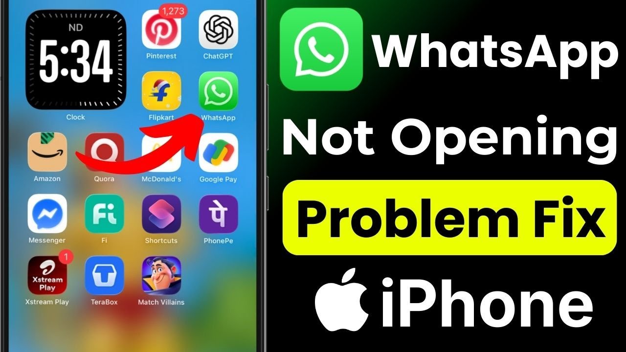 WhatsApp Not Opening on iPhone 2026 | Fix WhatsApp Crash | iPhone WhatsApp Not Working