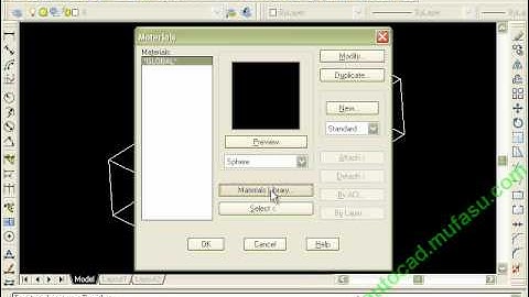 AutoCAD Tutorial Apply The Material to An Object