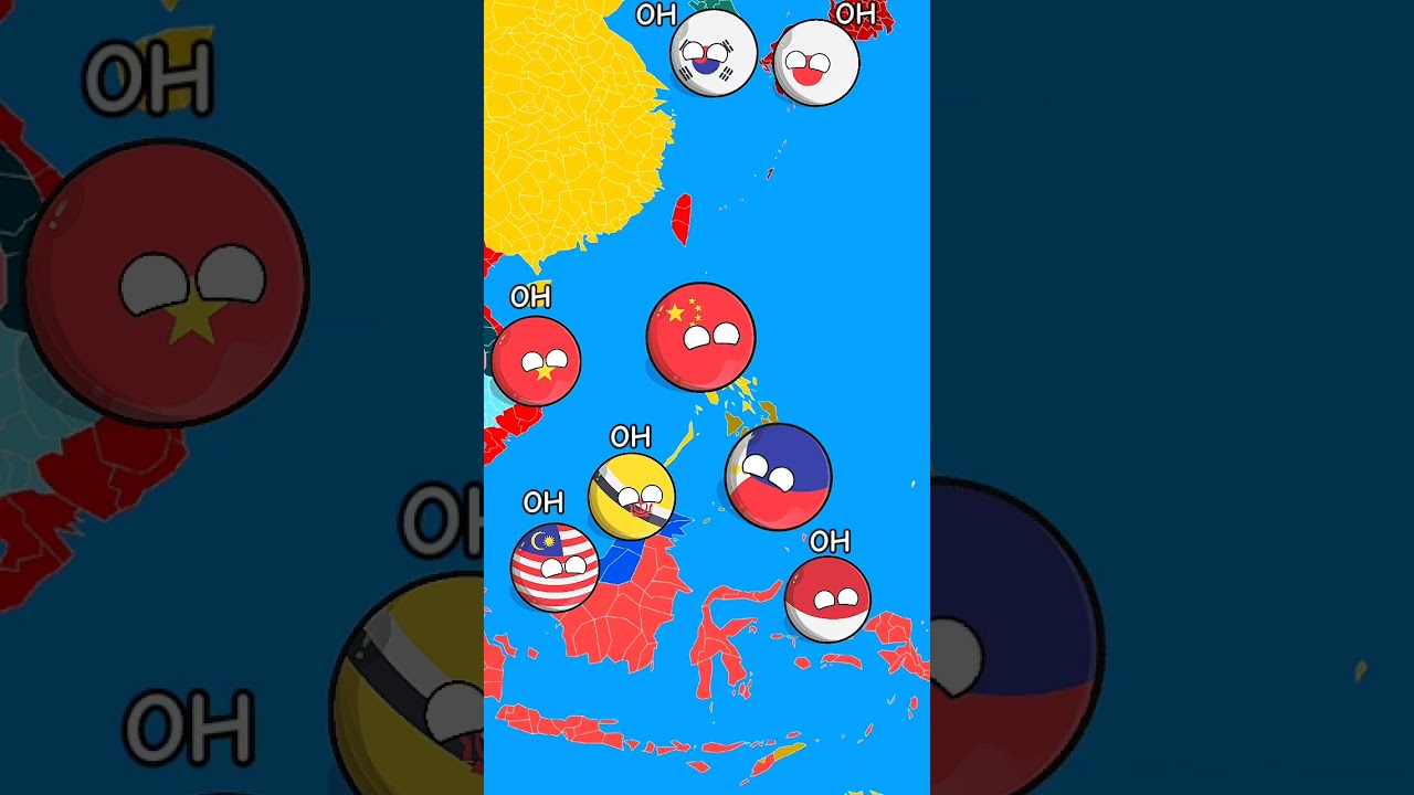 🇵🇭 Philippines vs 🇨🇳 China | Ultimate Roast Battle 😂🔥 | Country balls #countryballs #shorts