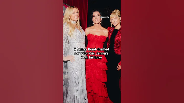 James Bond-themed party for Kris Jenner's 70th birthday #viralvideo #kardashianfamily #jenners #fyp
