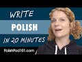 1 Hour to Improve Your Polish Writing Skills