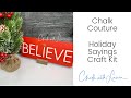 Chalk Couture - Holiday Sayings Craft Kit