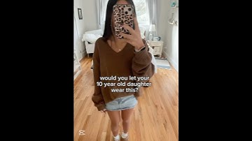 would you let you 10 year old daughter wear this? #trend #shorts #fyp #tiktok #blowup
