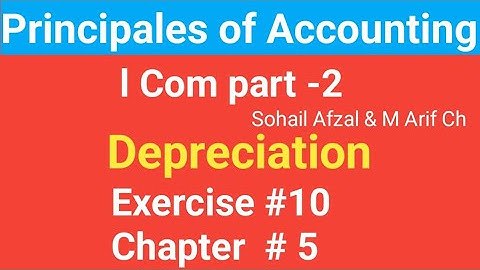 I com -2,Chap#1 Exe# 10,Principles of Accounting Sohail Afzal  Book ,Accounts from incomplete Record