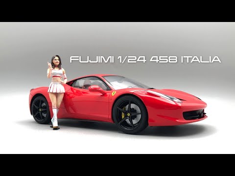 FUJIMI 1/24 Ferrari 458 ITALIA FULL BUILD - YouTube