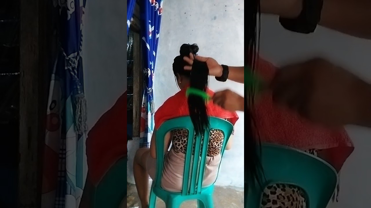 Hairplay long hair before creambath_070523