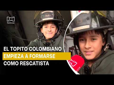Juan Pablo Sánchez, the Colombian ‘Little Mole,’ fulfills his dream of training as a rescuer