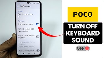 How to Turn OFF Keyboard Sound on Any Poco Phone