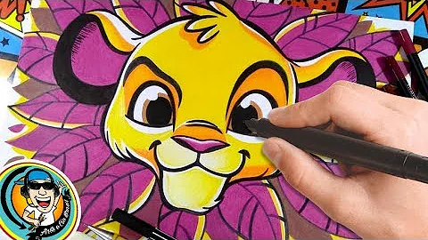Como desenhar o Simba do Rei Leão passo a passo?