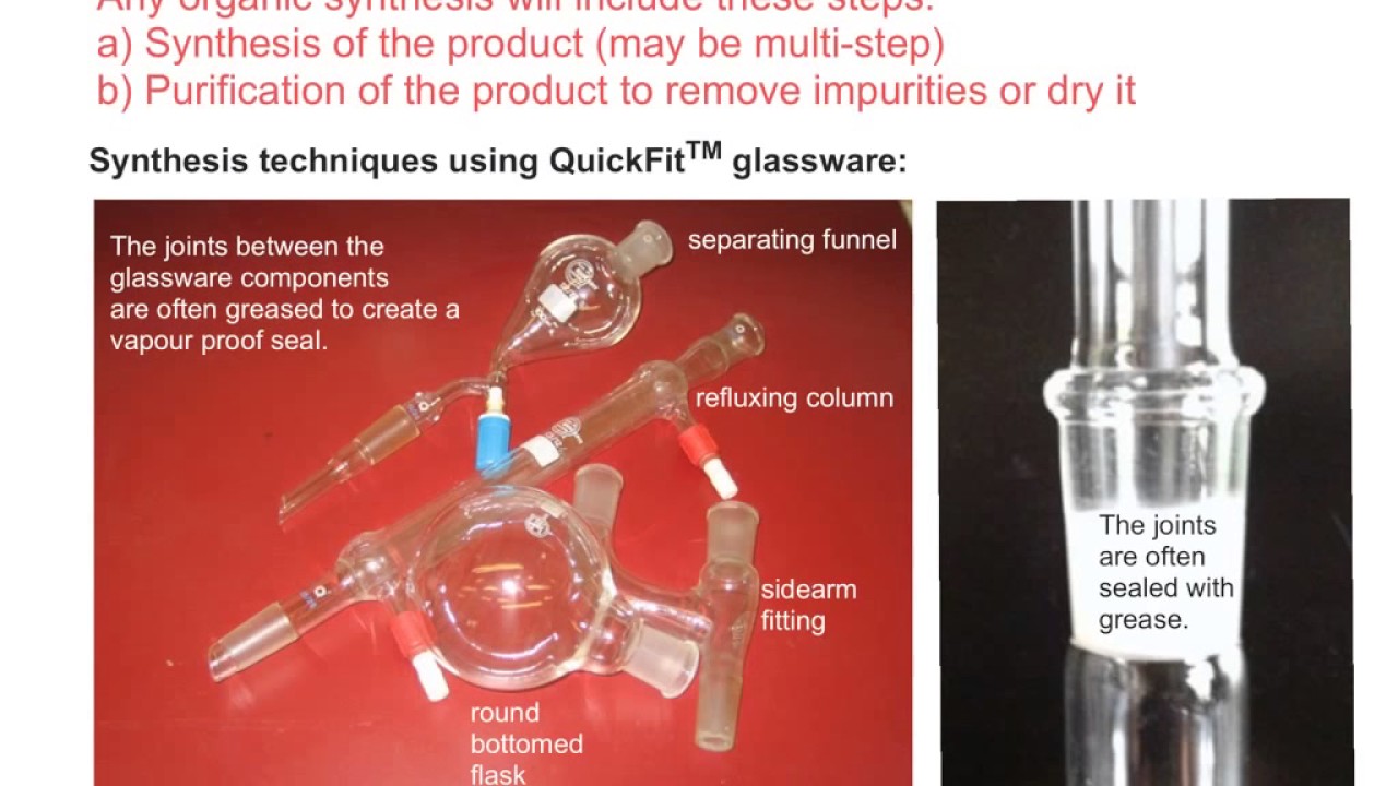 Organic synthesis techniques YouTube