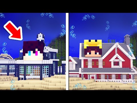 ALEX vs DENNUS Onderwater Huis CHALLENGE! (Minecraft)