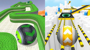 🏳️‍🌈 Going Balls VS GyroSphere Trails, Super Rolling Balls, Rolling Ball Sky Escape, 3D Race Ball