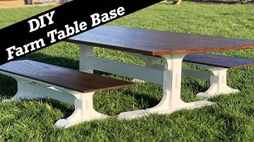 Making a Trestle Base for a Farm Table