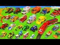 Traktör, Vinç, Ekskavatör ve Yeni - Itfaiyeci oyuncak - polis arabası Çocukı - Excavator Toys