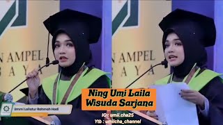 Sambutan Ning Umi Laila Saat Wisuda Sarjana Bikin Haru || 'Ayah, Anakmu Sarjana'