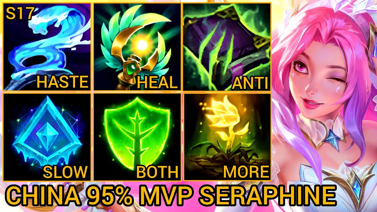 MVP Seraphine Support 1/2/15 - China Server Wild Rift Best High Tier New Build Season 17