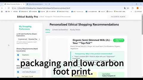 Adaptive Ethical Grocery Assistant