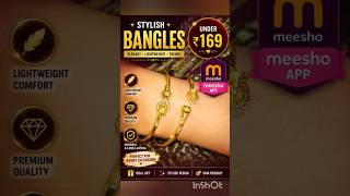 Affordable Bangles Set,Elegant Bangles,SetGold Look Bangles, 💛Lightweight Bangles.Buy on Meeshoapp